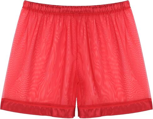 Choomomo Men's Sheer Mesh Loose See-Through Lounge Boxer Shorts Underwear Swim Trunks Swimwear in Saudi Arabia