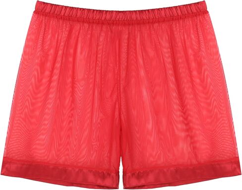 Choomomo Men's Sheer Mesh Loose See-Through Lounge Boxer Shorts Underwear Swim Trunks Swimwear in Saudi Arabia