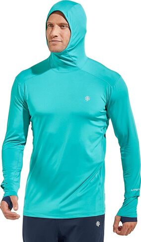Coolibar UPF 50+ Men's Agility Performance Hoodie - Sun Protective in Kuwait
