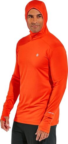 Coolibar UPF 50+ Men's Agility Performance Hoodie - Sun Protective in Kuwait