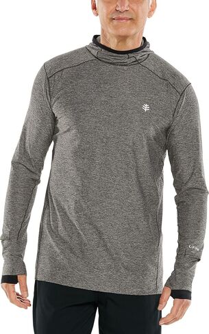 Coolibar UPF 50+ Men's Agility Performance Hoodie - Sun Protective in Kuwait