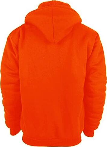 SECOOD Hoodies for Men Zip Up Sweashirts Thick Coats Fleece Sherpa Lined Winter Heavyweight Hooded Jacket in Saudi Arabia