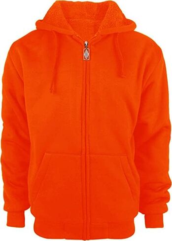SECOOD Hoodies for Men Zip Up Sweashirts Thick Coats Fleece Sherpa Lined Winter Heavyweight Hooded Jacket in Saudi Arabia