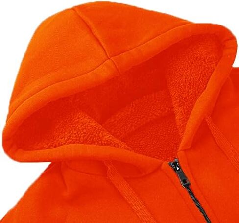 SECOOD Hoodies for Men Zip Up Sweashirts Thick Coats Fleece Sherpa Lined Winter Heavyweight Hooded Jacket in Saudi Arabia
