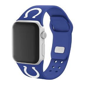 GAME TIME Indianapolis Colts Silicone Sport Watch Band Compatible with Apple Watch