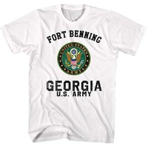 United States Army Fort Benning Georgia U.S. Army Adult Short Sleeve T-Shirt Graphic Tee in Saudi Arabia