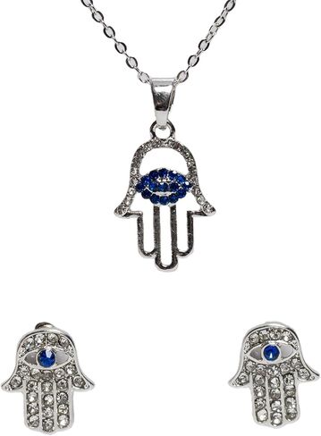 Aéropostale Premium Beware of Evil Eye Watch Set - Pristine Timepiece with Matching Earrings and Necklace in Saudi Arabia