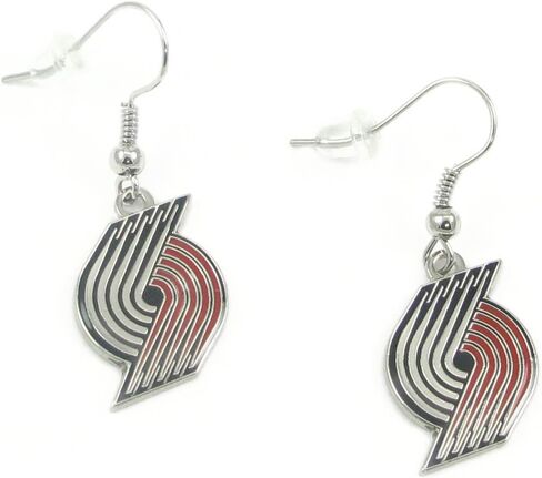 Portland Trail Blazers - NBA Team Logo Dangler Earrings in Saudi Arabia