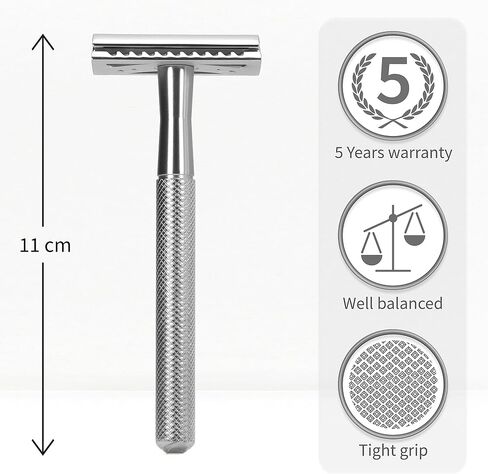 Bambaw Rose Gold Double Edge Safety Razor for Women | Reusable Metal Razor Eco Friendly DE Razor | Safety Razors for Women | Safety Razors Fit All Double Edge Razor | Womens Safety Razor in Saudi Arabia