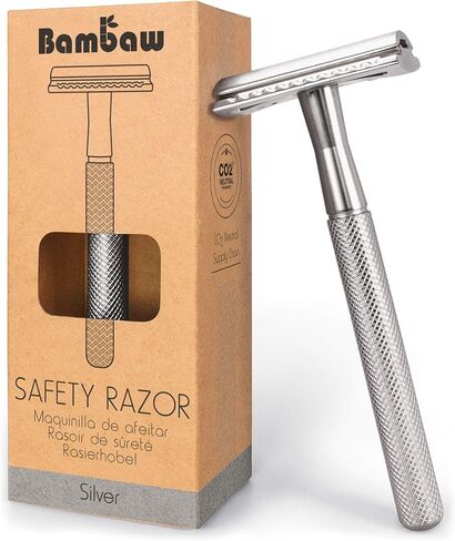 Bambaw Rose Gold Double Edge Safety Razor for Women | Reusable Metal Razor Eco Friendly DE Razor | Safety Razors for Women | Safety Razors Fit All Double Edge Razor | Womens Safety Razor in Saudi Arabia