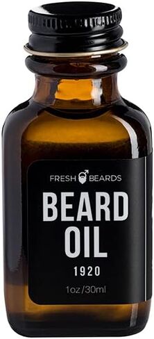 Fresh Beards Black Light Beard Oil - Spice, Wood, and Citrus Fragrance - Scented Mens Beard and Mustache Oil - Natural Soothing Anti-Itch Moisturizer & Softener for Dandruff Prevention and Healthy Beard Growth in Saudi Arabia