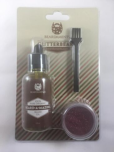 Beardaments Glitterbeard- Beard Glitter kit with Application Oil - 4 Color Options in Saudi Arabia