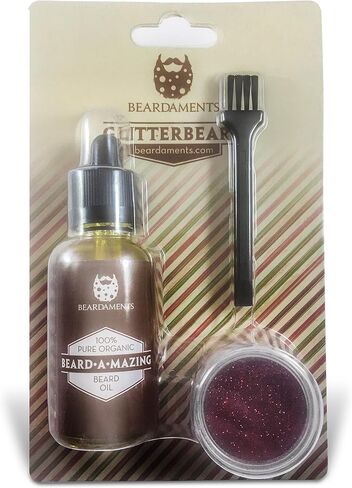 Beardaments Glitterbeard- Beard Glitter kit with Application Oil - 4 Color Options in Saudi Arabia