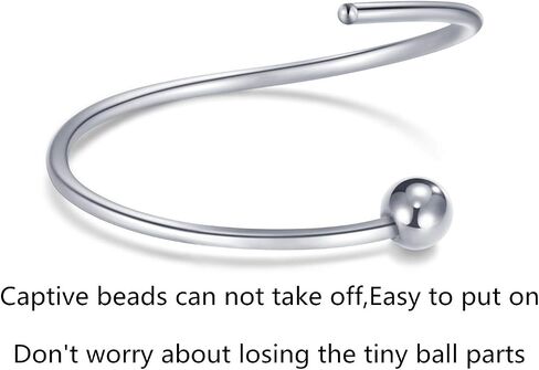 FECTAS 22G/20G/18G هيليكس دايث الزنمة الغضروف أقراط هوب الثابتة الخرز الأسير الأنف الحاجز خواتم الشفاه الدائري ميدوسا مونرو ثقب المجوهرات 6/8/10/12 مللي متر القطر in Kuwait