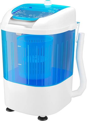 Renatone 5.5lbs Mini Washing Machine w/Spin Dryer, Portable Clothing Washer Single Tub Washing Machine, Compact Laundry Washer Machine w/ Cycle Basket and Drain Hose in Saudi Arabia