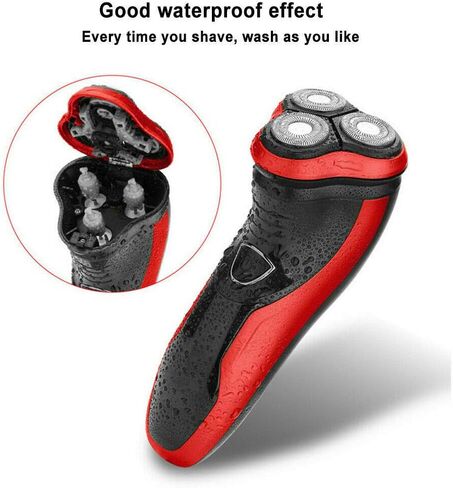 JINYI Electric Shaver Razor for Men,Waterproof Cordless Rechargeable Electric Shaver with Pop-up Trimmer, Wet & Dry Rotary Razor in Kuwait