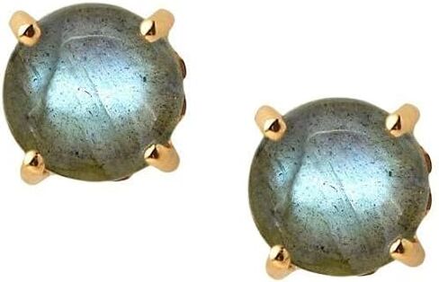 YoTreasure 1.50 Ct. Labradorite Stud Earrings Solid 10k Yellow Gold Jewelry in Kuwait