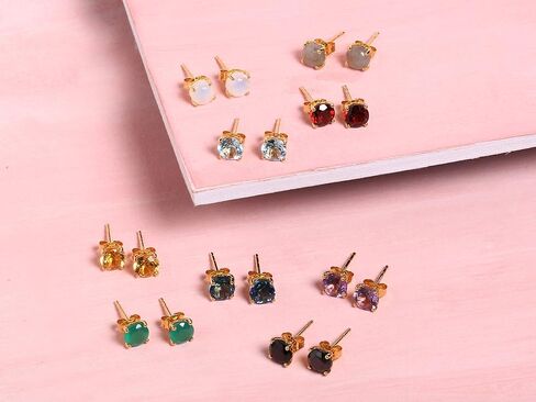 YoTreasure 1.50 Ct. Labradorite Stud Earrings Solid 10k Yellow Gold Jewelry in Kuwait