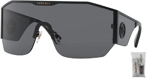 Versace VE2220 Irregular Sunglasses for Men + BUNDLE with Designer iWear Complimentary Eyewear Care Kit in Saudi Arabia