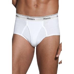 Hanes Classics Men's Tagless No Ride up Briefs with Comfort Flex Waistband (White, 4XL, 3 Pack) in Kuwait