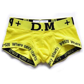 D.M Men's Underwear Trunks Briefs Cotton Fashion Low Rise Comfortable Underpants in Saudi Arabia