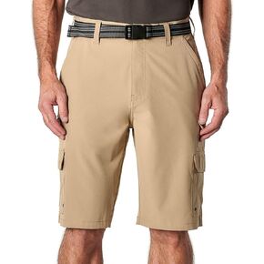Iron Clothing Belted Stretch Microfiber Cargo Short (as1, Waist, Numeric_36, Regular, Tan, 36, Relaxed Fit) in Saudi Arabia