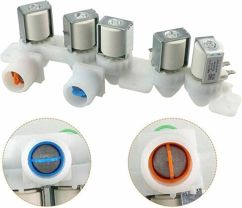 Water Inlet Valve Assembly Compatible with LG WT1101CW, WT4870CW, WT7200CW Washer's in Saudi Arabia