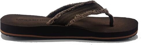 URBANFIND Men's Flip Flops Canvas Thong Sandals Flat Slide On TPR Non Slip Slippers in Saudi Arabia