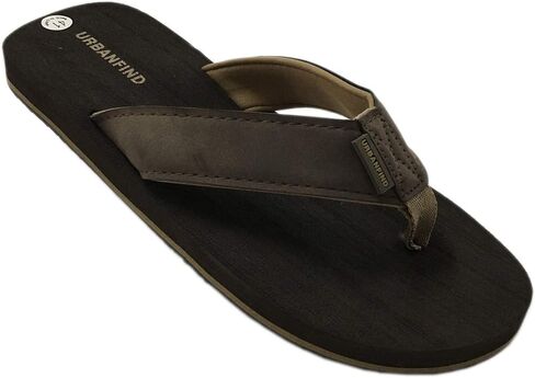 URBANFIND Men's Flip Flops Canvas Thong Sandals Flat Slide On TPR Non Slip Slippers in Saudi Arabia