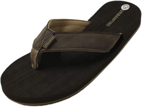 URBANFIND Men's Flip Flops Canvas Thong Sandals Flat Slide On TPR Non Slip Slippers in Saudi Arabia