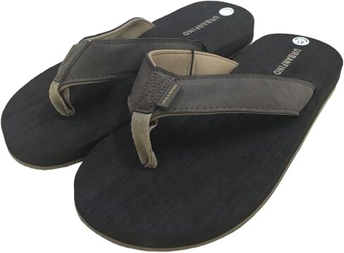 URBANFIND Men's Flip Flops Canvas Thong Sandals Flat Slide On TPR Non Slip Slippers in Saudi Arabia