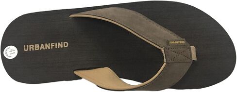 URBANFIND Men's Flip Flops Canvas Thong Sandals Flat Slide On TPR Non Slip Slippers in Saudi Arabia