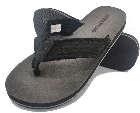 URBANFIND Men's Flip Flops Canvas Thong Sandals Flat Slide On TPR Non Slip Slippers in Saudi Arabia