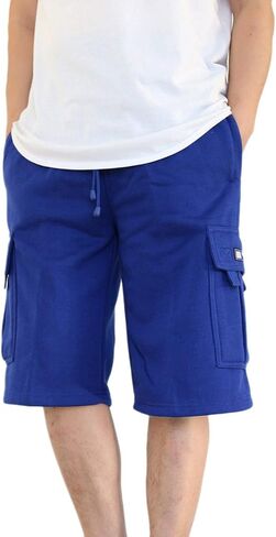 AIRNINE Men's Fleece Cargo Sweatpants SweatShorts Heavyweight S-6XL in Kuwait
