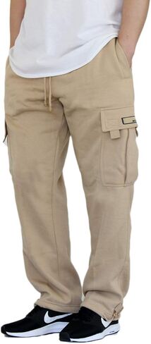 AIRNINE Men's Fleece Cargo Sweatpants SweatShorts Heavyweight S-6XL in Kuwait