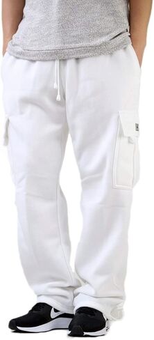 AIRNINE Men's Fleece Cargo Sweatpants SweatShorts Heavyweight S-6XL in Kuwait