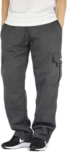 AIRNINE Men's Fleece Cargo Sweatpants SweatShorts Heavyweight S-6XL in Kuwait