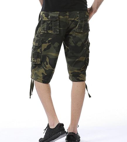 DONGD Mens Cargo Shorts Cotton Relaxed Fit Camouflage Camo Cargo Short in Saudi Arabia