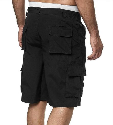 Mens Athletic Shorts Men's Sports Pocket Workwear Casual Loose Shorts Jogging Workout in Saudi Arabia