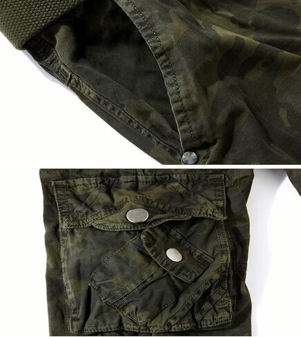 HODZAIW Mens Camo Cargo Shorts Cotton Loose Fit Outdoor Cargo Shorts Lightweight in Saudi Arabia