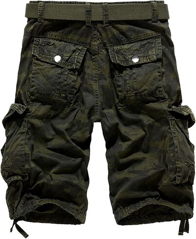 HODZAIW Mens Camo Cargo Shorts Cotton Loose Fit Outdoor Cargo Shorts Lightweight in Saudi Arabia