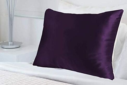 MYK Silk 25 Momme Luxury Mulberry Silk Pillowcase, Oeko-TEX Certified, Hypoallegernic, Hair and Skin Care, Curly Friendly Essentials, Standard, White in Saudi Arabia