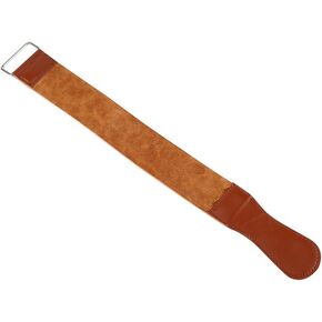 Leather Razor Shaving Strap, New Cow Leather Manual Strop Straight Barber Shaving Razor Sharpening Strap Tool Shave Sharpener Barber Hair Removal Sharpening Belt in Kuwait