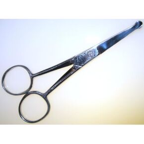 5" straigt MUSTACHE + NOSE HAIR SCISSORS mulit-purpose w/safety tips in Saudi Arabia