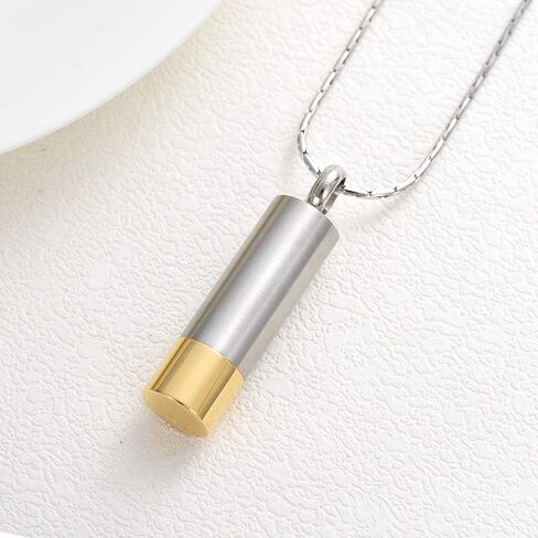 constantlife Cremation Jewelry for Ashes Engraved Deer Pattern Memorial Urn Necklace Stainless Steel Pendant Souvenir in Kuwait