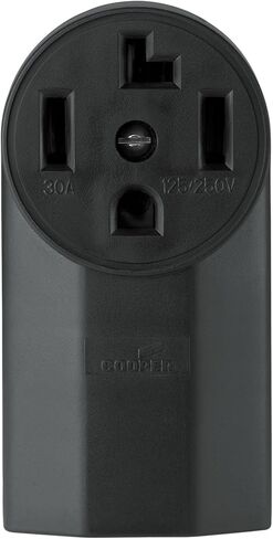 COOPER WIRING DEVICES, WD1225, SINGLE SURFACE 30A 125/250V 3P4W BK in Saudi Arabia
