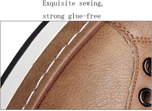 AINIJIA&HOLO Men's Leather Casual Dress Sneakers,Everyday Breathable Low Top Walking Shoes Business Shoes in Kuwait