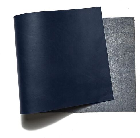 Valdibrana Conceria, Tarano, Italian Vachetta Leather, Panel, Midnight Blue in Saudi Arabia