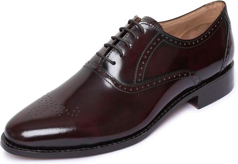 Lethato Handmade Brogue Oxford Goodyear Welted Genuine Leather Lace up Dress Shoes in Saudi Arabia