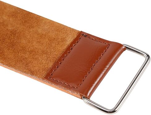 Leather Razor Shaving Strap, New Cow Leather Manual Strop Straight Barber Shaving Razor Sharpening Strap Tool Shave Sharpener Barber Hair Removal Sharpening Belt in Saudi Arabia